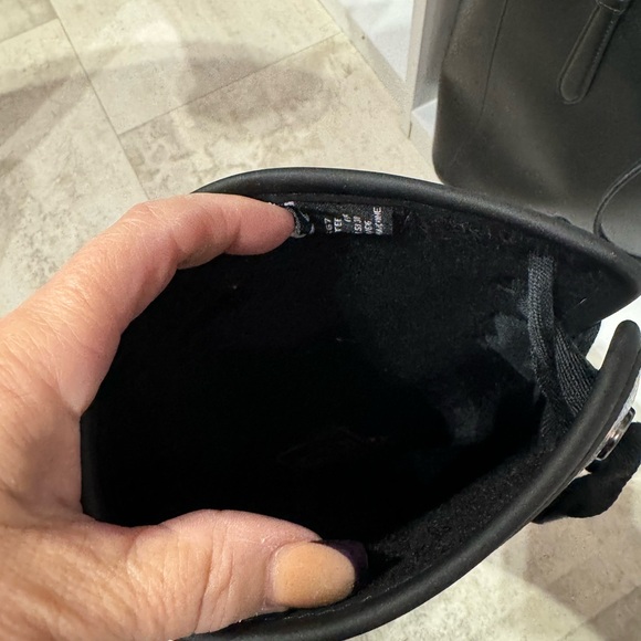 NWOT Coach TRISTEE Black & Multicolor Floral Rainboots RARE WOMAN - Picture 6 of 8